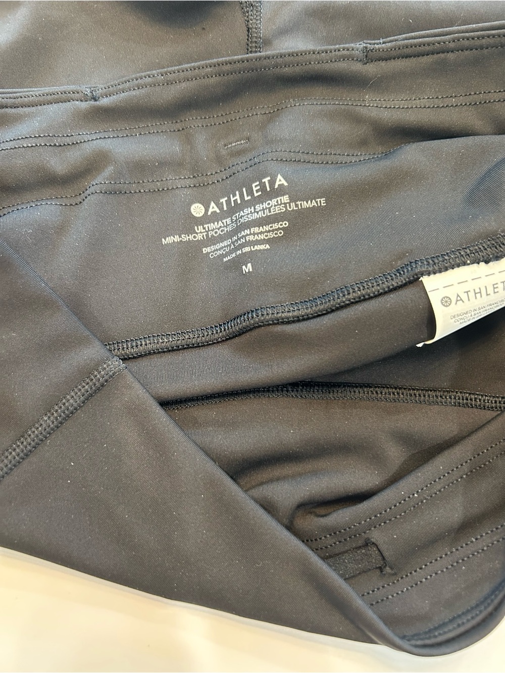 Athleta Black High-Waist Performance Bike Shorts - Picture 4 of 6